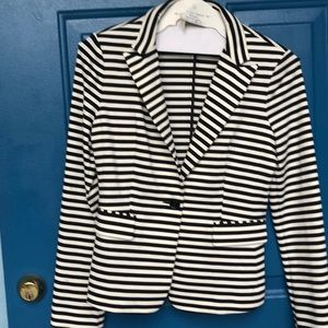 Express Blazer Black and White
